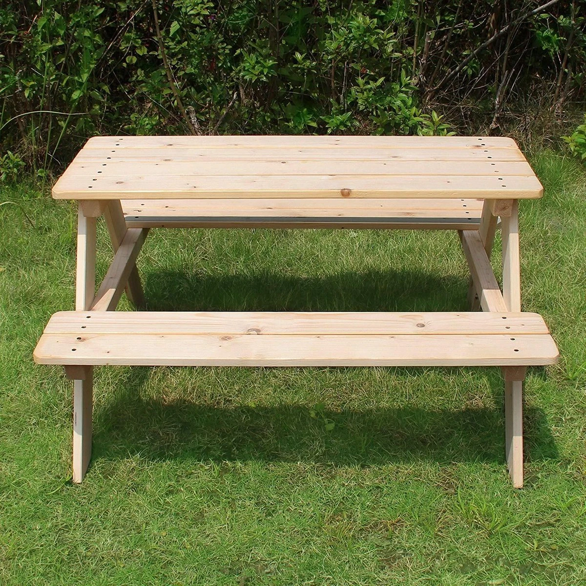MaxxGarden Kinder Picknicktafel - 90x79x50cm - Hout - Afbeelding 7