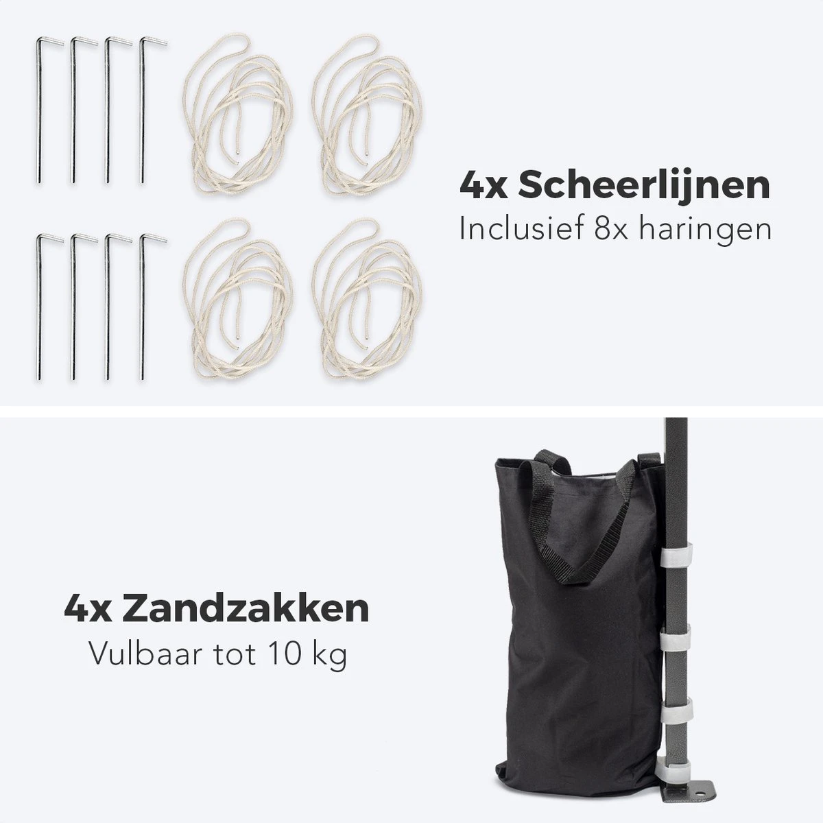 LifeGoods Partytent - 3x3 M - Zijwanden - Easy Up - Opvouwbaar - Waterdicht - Draagtas Met Wieltjes - Donkerblauw - Afbeelding 9