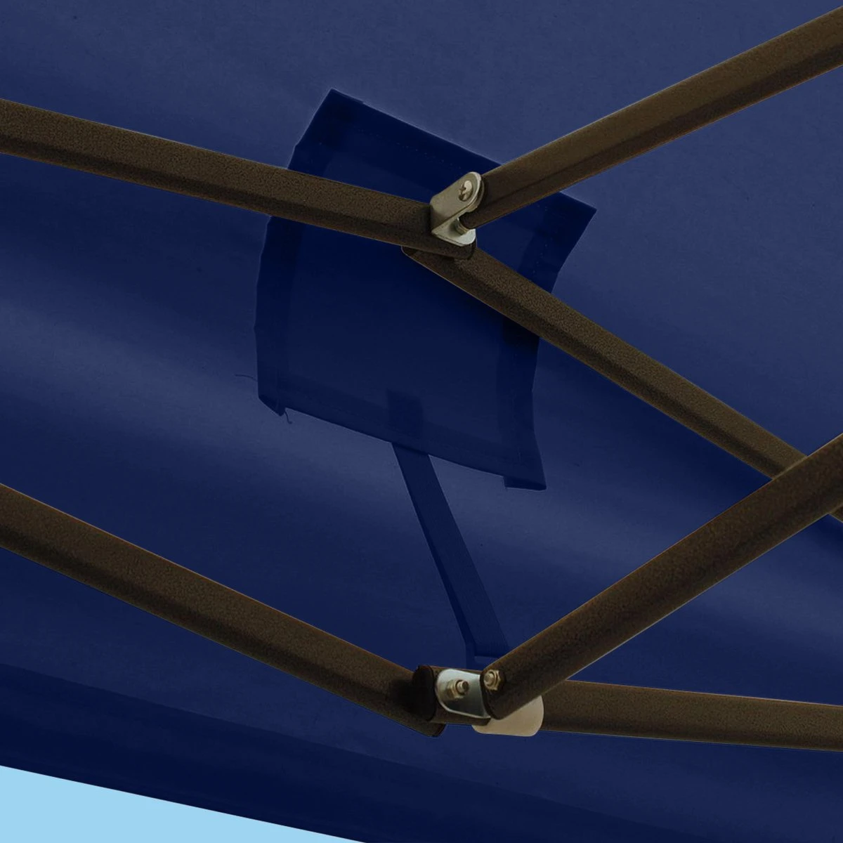 LifeGoods Partytent - 3x3 M - Zijwanden - Easy Up - Opvouwbaar - Waterdicht - Draagtas Met Wieltjes - Donkerblauw - Afbeelding 12