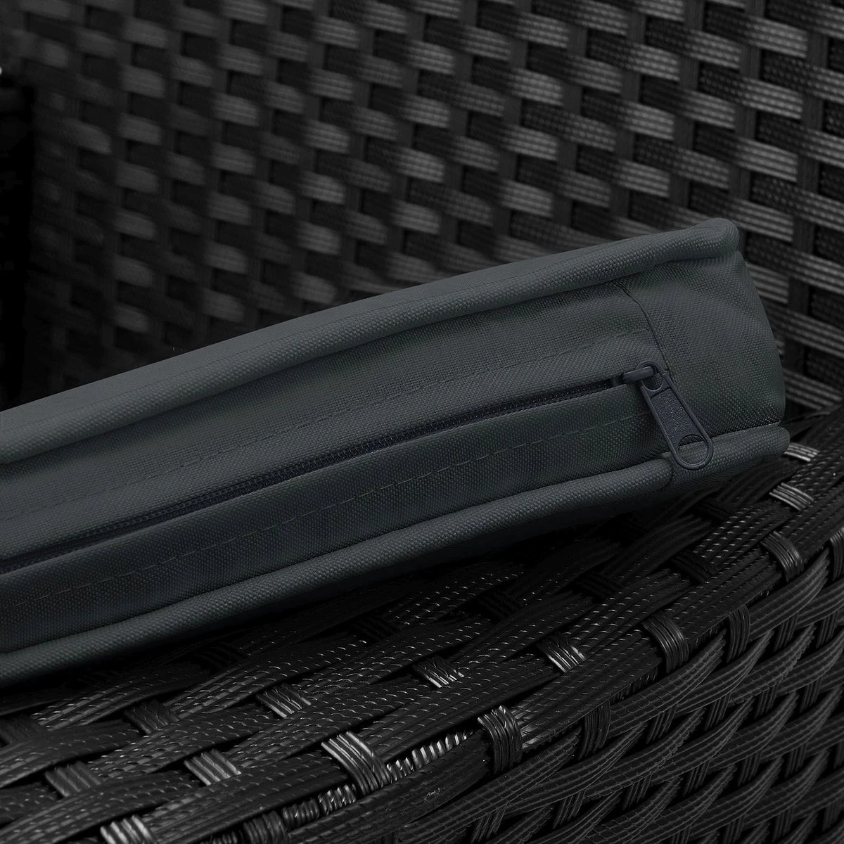 Polyrotan Balkonset - Bayamo - 3-delig - Zwart - Afbeelding 8