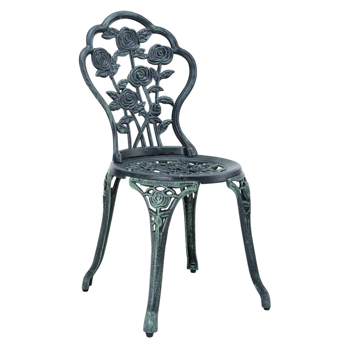 Bistroset Balkonset Gietijzer Tuintafel En 2 Tuinstoelen Groen - Afbeelding 3