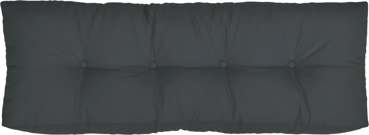 Beautissu Eco Elements Palletkussen – Rugkussen 120x40x15 Cm Voor Palletbank - Kussen Graphiet Grijs - Palletkussens In Matraskussen Kwaliteit - Afbeelding 2