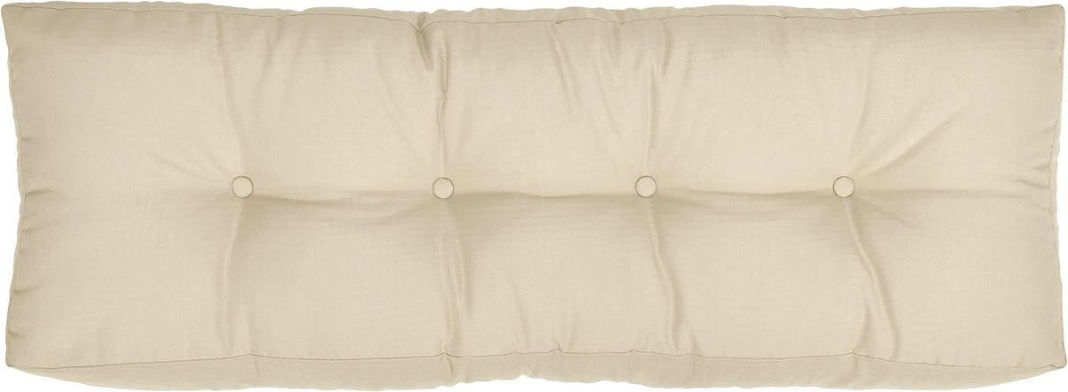 Beautissu Elements – Palletkussen 120x40cm - Rugkussen Natuur In Matraskussen Kwaliteit - Afbeelding 2