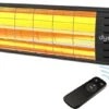 Dysis Infrarood Terrasverwarmer, Infraroodstraler Met Afstandsbediening - 2300W - 4 Warmtestanden - IP65 Stof- En Regendicht Voor Binnen En Buiten, Elektrische Kachel Voor Terras - Zwart