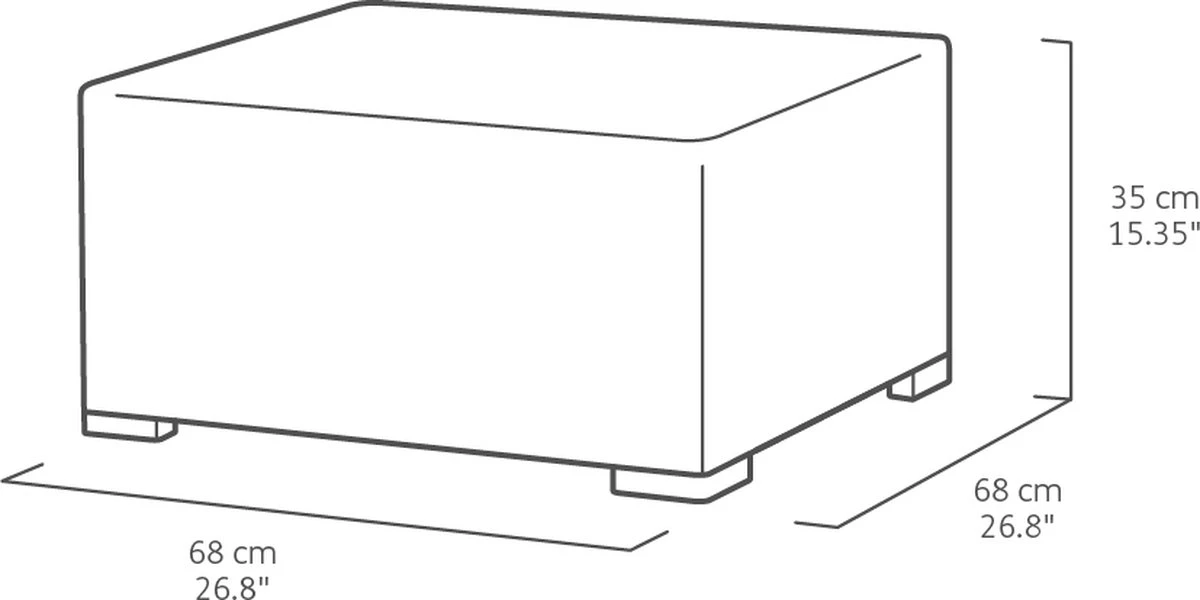 Allibert California Chaise Longue Loungeset - 3 A 4 Personen - Grafiet - Afbeelding 10