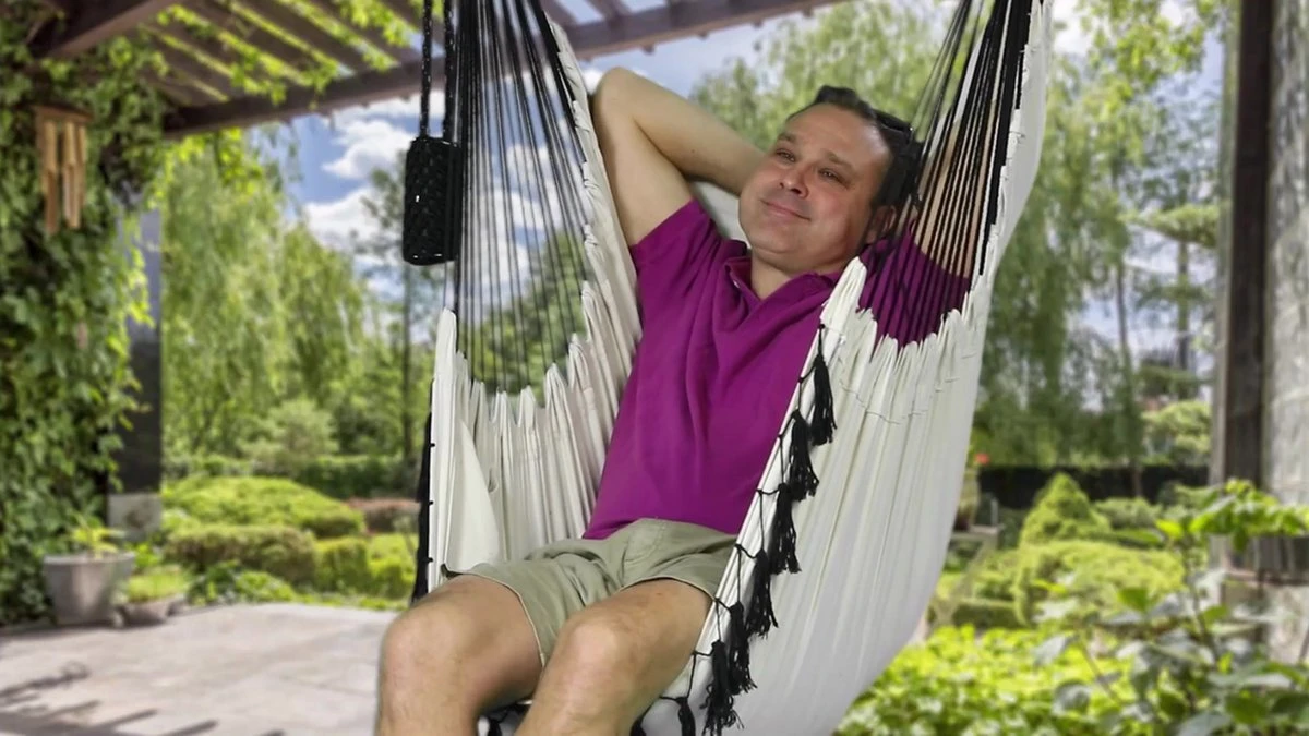 Vita5 XXL Hangstoel | Binnen&Buiten Hangnest | Incl. 2 Kussens En Boekenvak | Volwassenen&Kinderen | Hangmatstoel Tot 225kg | Donkergroen - Afbeelding 13