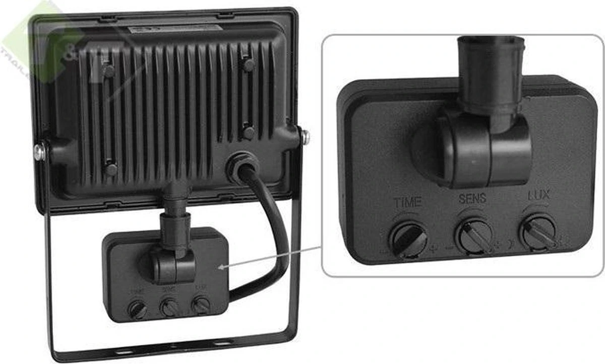 Hofftech LED Straler - Bouwlamp SMD Met Sensor - 10 Watt - IP65 - Afbeelding 6
