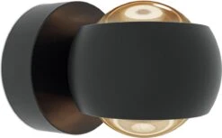 Hoftronic Smart Cupo - LED Wandlamp Up & Down Smart - RGBWW 16,5 Miljoen Kleuren - 6 Watt 600 Lumen - Zwart - Gevellamp Met Music Sync - IP54 Waterdicht - Geschikt Als Wandlamp Buiten, Wandlamp Badkamer En Wandlamp Binnen - 3 Jaar Garantie