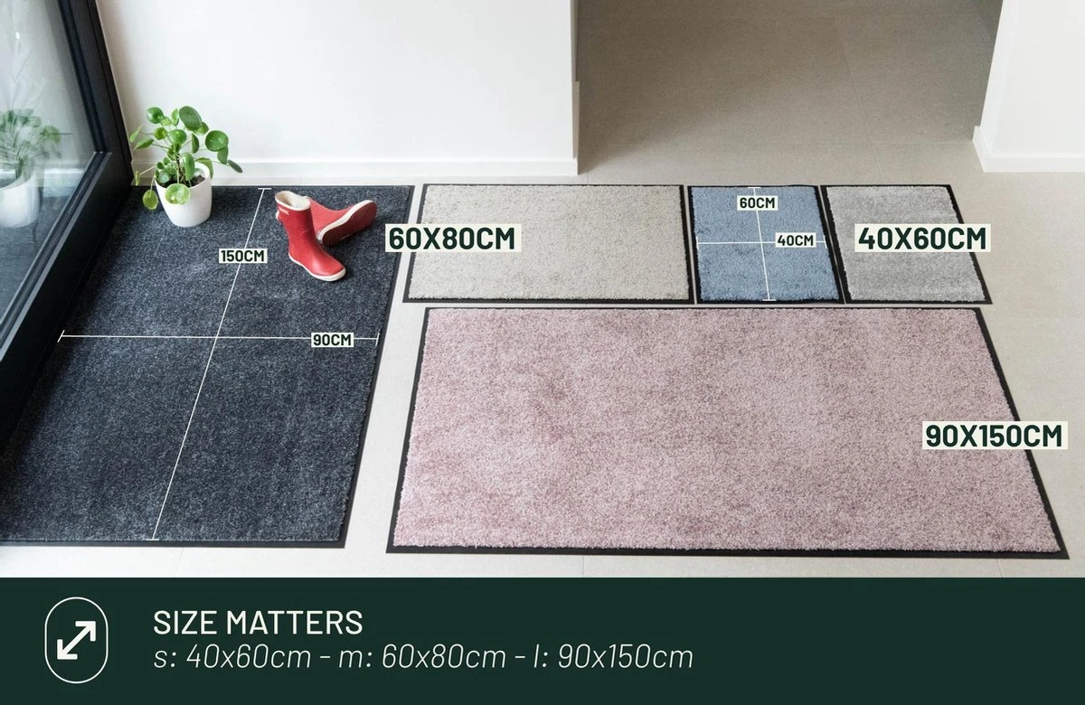 Deurmat Studio M - OPTICLEAN - Droogloopmat Binnen - 60X80 Cm - Roze - Verschillende Afmetingen En Kleuren - Afbeelding 8