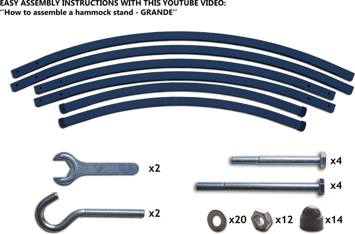 Hangmat Met Standaard – 1 Persoons – EXTRA STABIEL Frame Tot 120 Kg - Indela - Afbeelding 2