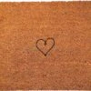Deurmat Hartje - Kokos Deurmat Voor Binnen En Buiten - Deurmat Met Tekst - Deurmat Grappig - Cadeau