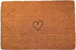 Deurmat Hartje - Kokos Deurmat Voor Binnen En Buiten - Deurmat Met Tekst - Deurmat Grappig - Cadeau