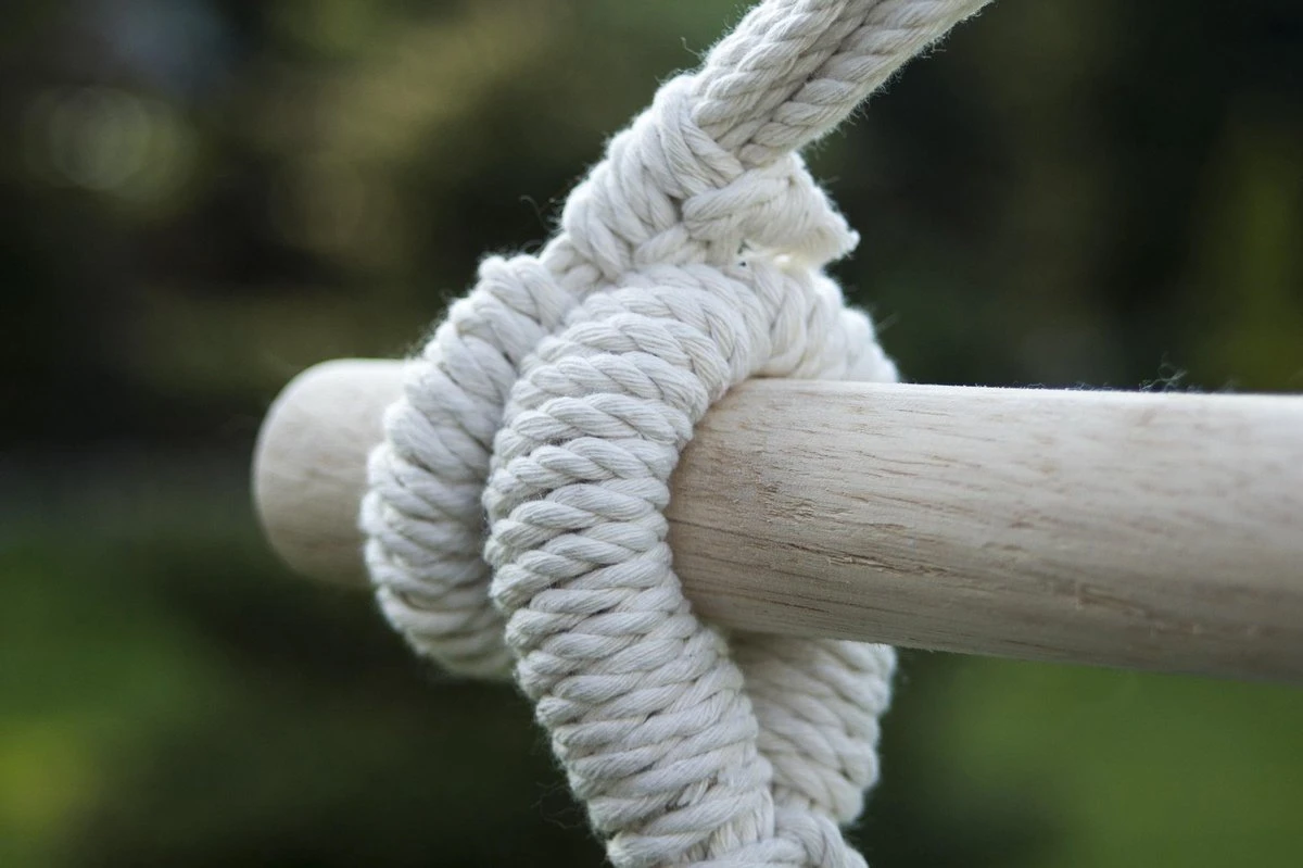 Potenza® Hangstoel – RUIM & COMFORTABEL - Binnen Of Buiten - 130x160 Cm - Belastbaar Tot 150 Kg - Incl. Bevestigingset Buiten – Creme - Afbeelding 2