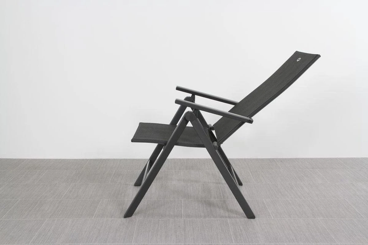 Hartman Aruba Aluminium Tuinstoel - Antraciet Verstelbaar - Afbeelding 18