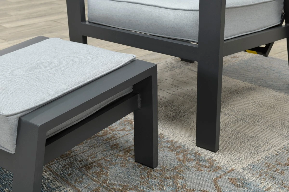 Garden Impressions Max Verstelbare Stoel + Voetenbank - Afbeelding 6