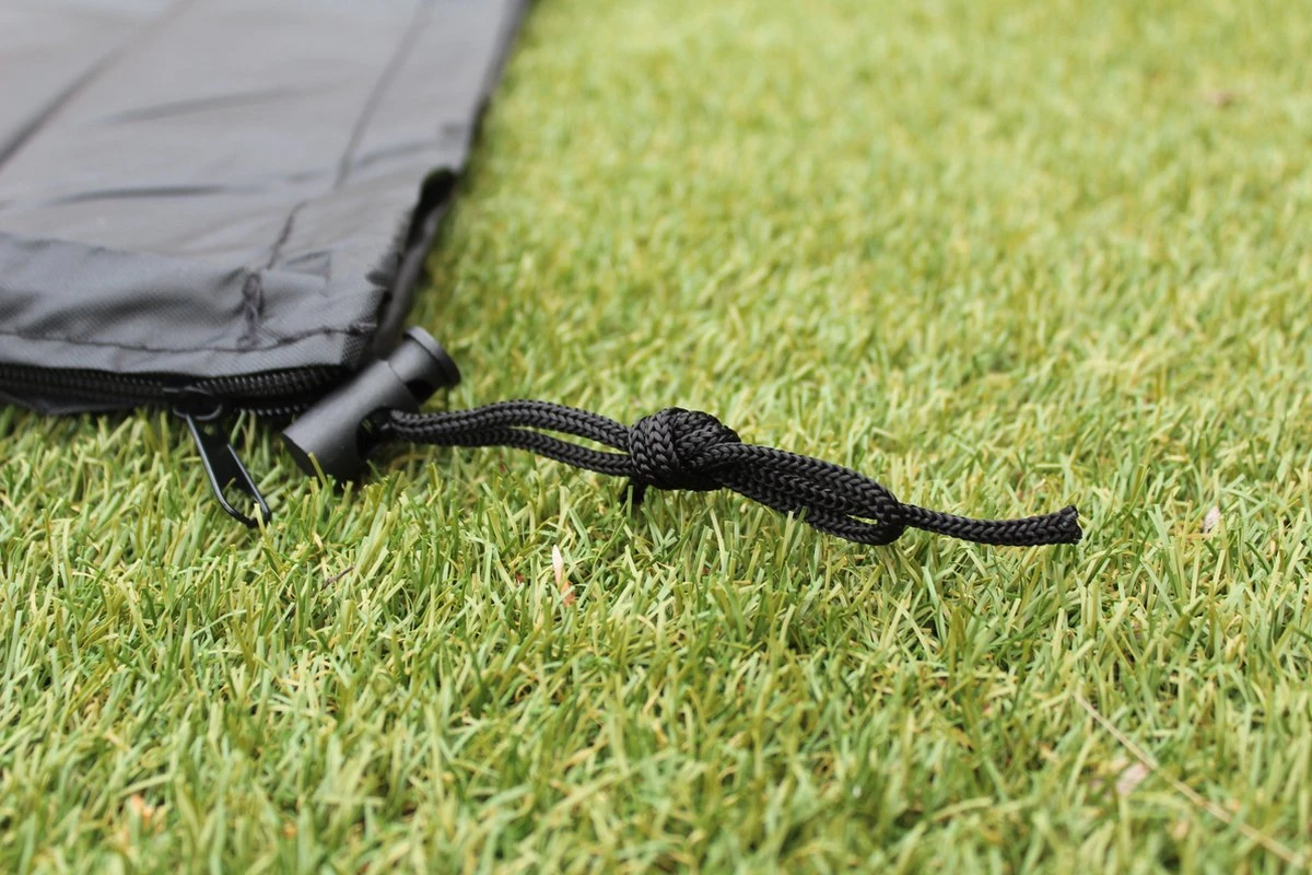 Luxe Parasolhoes Met Rits En Stok Voor Zweefparasol | 265 X 70 Cm | Waterdicht | Rits En Stok | Geschikt Voor Parasol Van 300 Cm | Zwart - Afbeelding 2