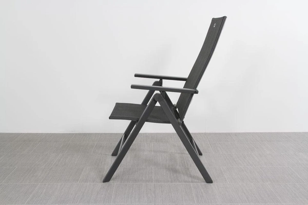 Hartman Aruba Aluminium Tuinstoel - Antraciet Verstelbaar - Afbeelding 3