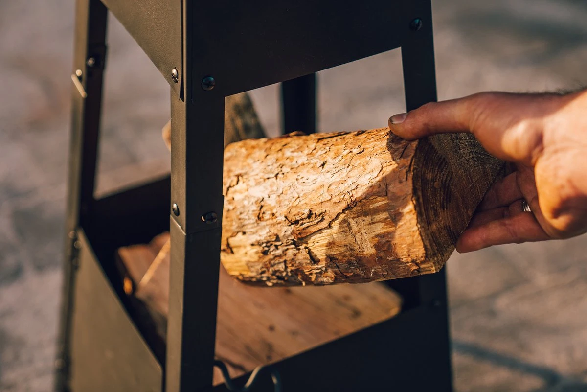 MaxxGarden Tuinhaard Grieks Archelos - Terrashaard - Vuurkorf - Terrasverwarmer - Terrasverwarming - Sfeerhaard - 35x35x100 Cm - Zwart - Afbeelding 12