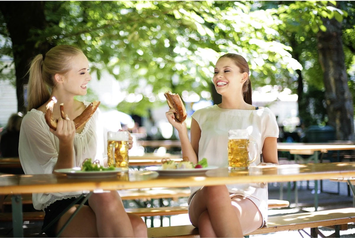 Casaria Tuinset Hout – 2 Banken 1Tafel Inklapbaar - 170x46x75cm - Afbeelding 4