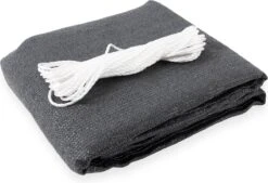 Casa Pura HDPE Balkonscherm - Privacyscherm - Balkondoek - Zichtdoek - Grijs - 90 X 500 Cm