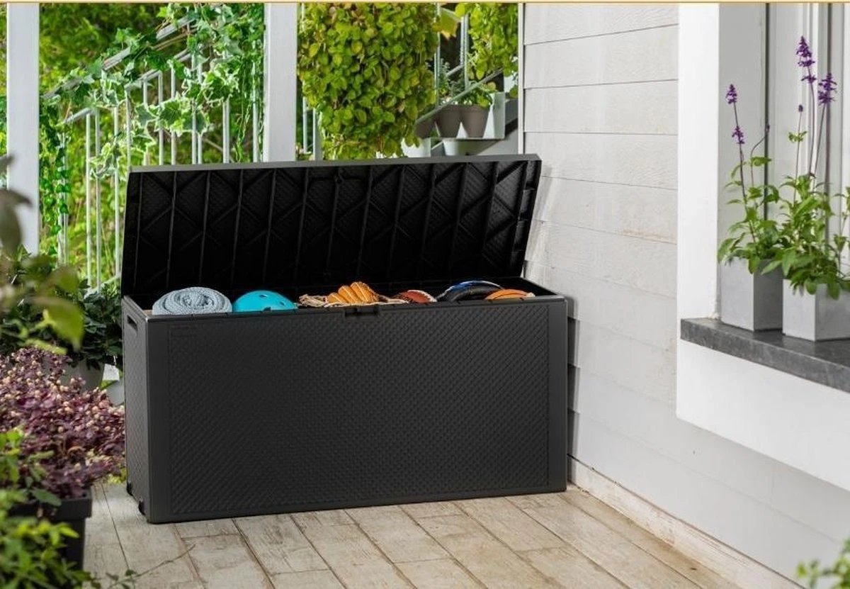 Keter Tuinkussen Opbergbox | 270 L | Tuinkussenbox | Tuinkast | Tuinbox - Afbeelding 2