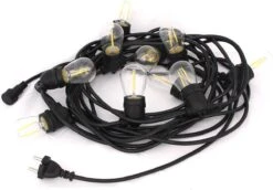 Føro Lichtsnoer Buiten - Vintage - Set 10 Meter 20 LED Lampen - Warm Wit
