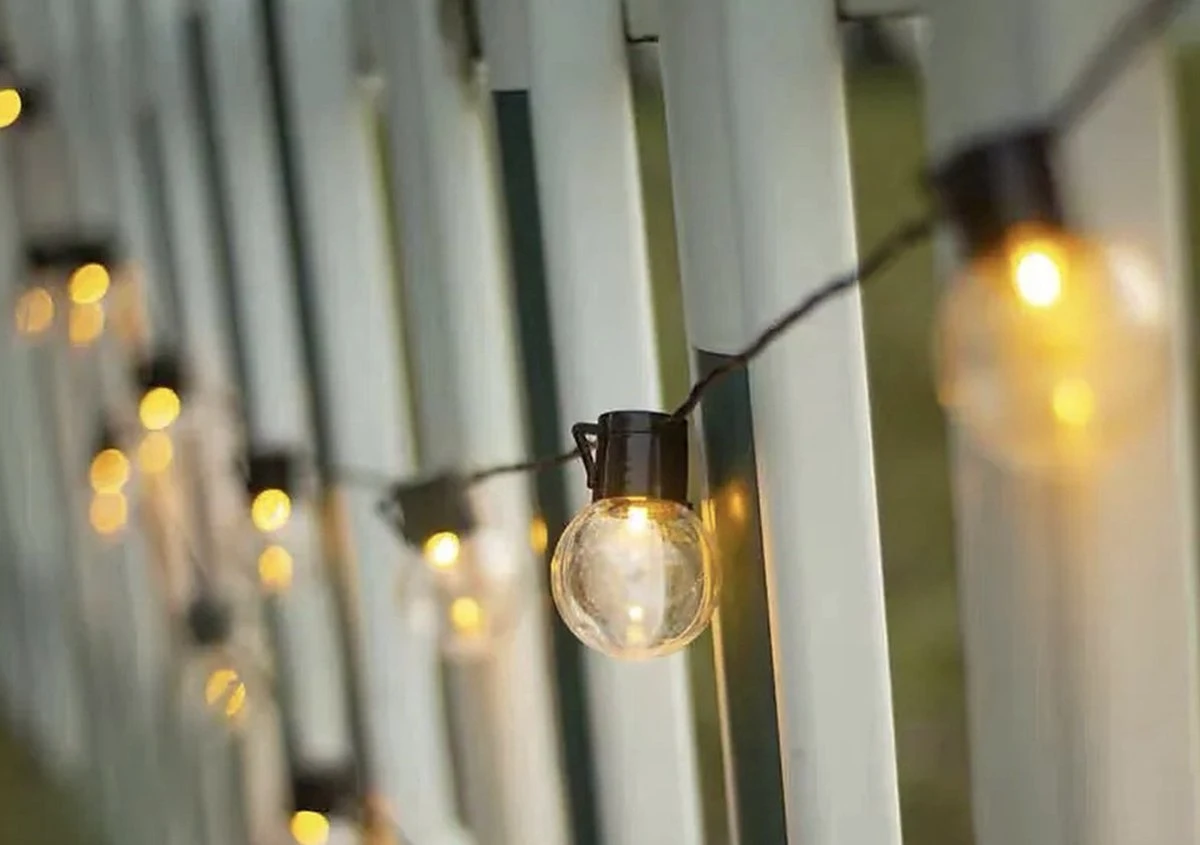 Tuin Lichtsnoer Met Filament Lampjes Van WDMT™ | 13,55 Meter Lang | 20 Stuks LED Lamp Tuin Verlichting Snoer | Sfeervolle Tuinverlichting - Afbeelding 8