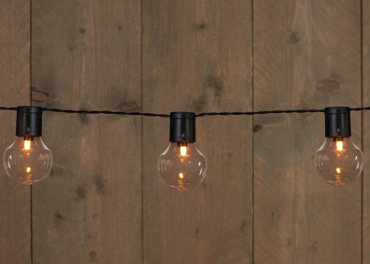 Tuin Lichtsnoer Met Filament Lampjes Van WDMT™ | 13,55 Meter Lang | 20 Stuks LED Lamp Tuin Verlichting Snoer | Sfeervolle Tuinverlichting - Afbeelding 2