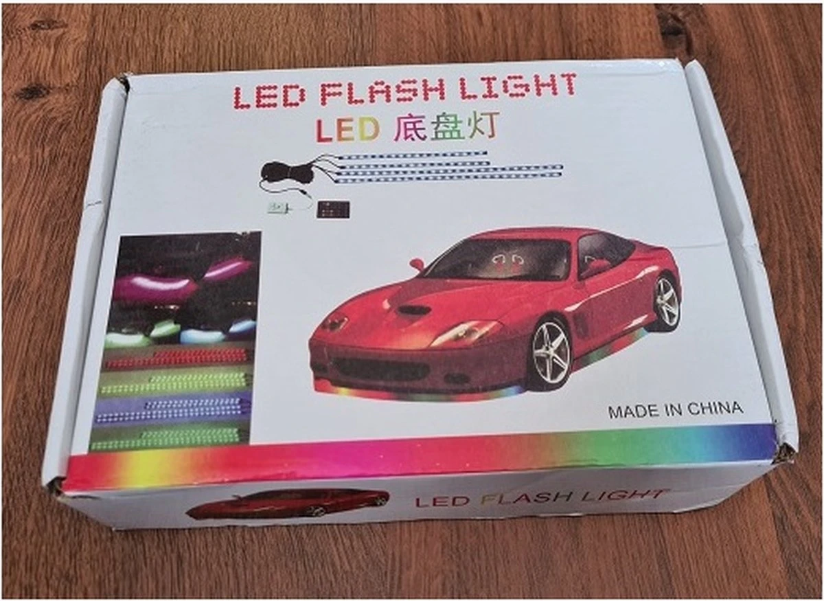 Merkloos Auto Led Verlichting - Underglow Led Strip Licht -Mobiele App - 12V - Afbeelding 4