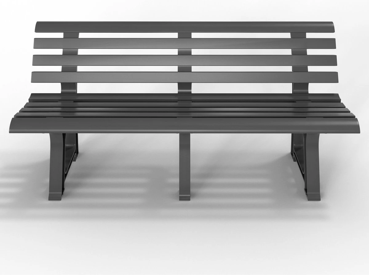 Casaria Tuinbank Orchidea – Kunststof/240kg Belastbaar – Antraciet - Afbeelding 7