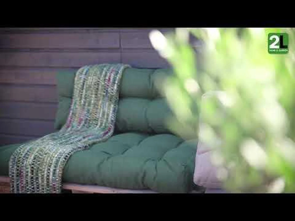 2L Home & Garden Rugkussen Metro Grijs - 60 X 40cm - Afbeelding 6