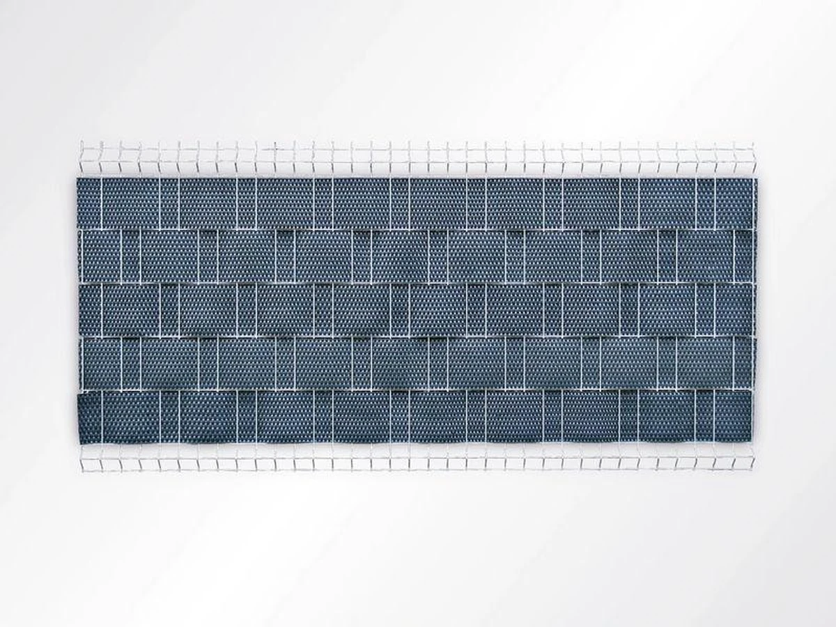 1 Rol Vlechtband/ Privacyband Antraciet Rotan Look 255x190mm - Afbeelding 5