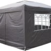 Garden Royal Partytent 3x3m Easy Up Grijs Met 4 Zijwanden