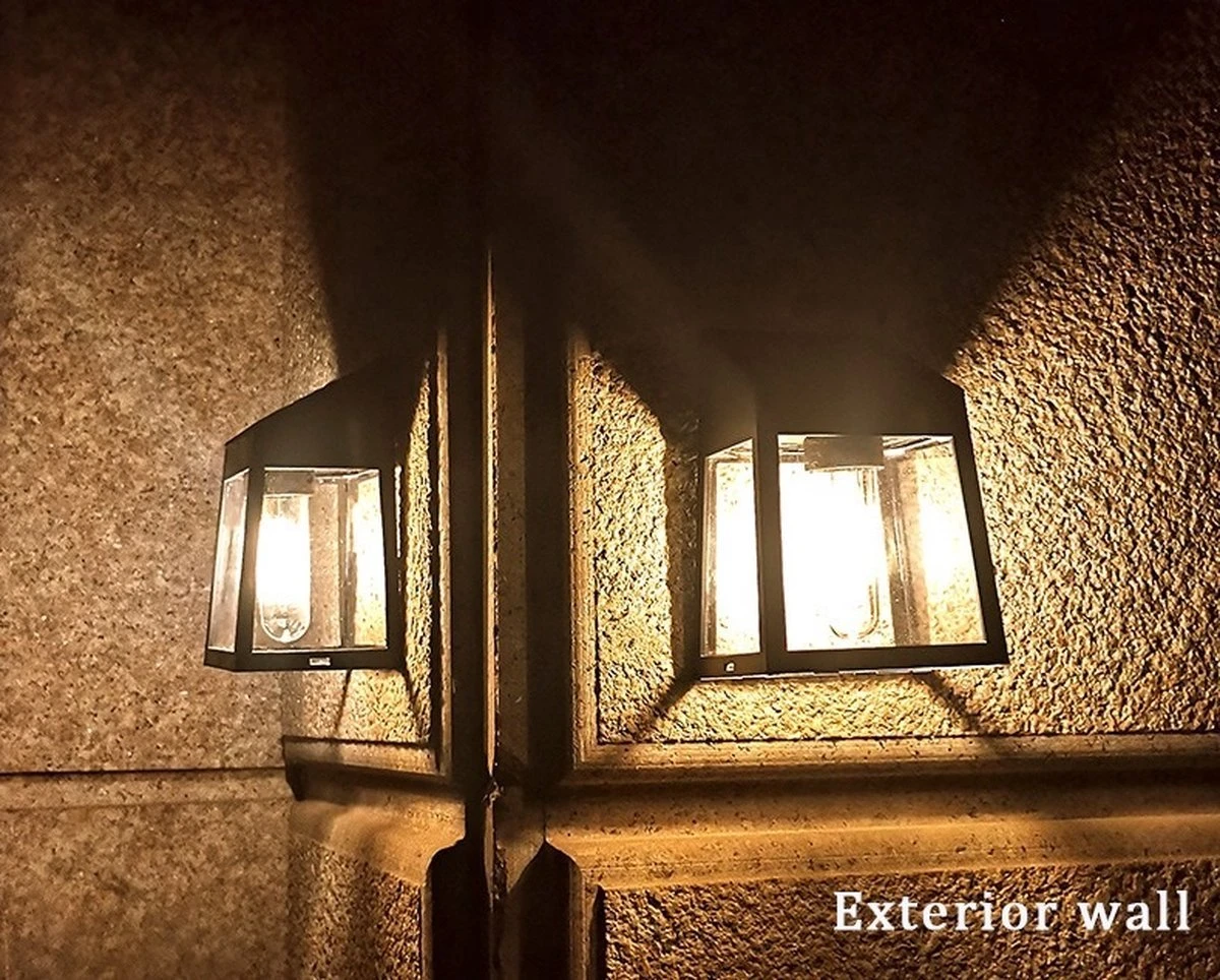 Solar Wandlamp-Tuinverlichting Op Zonne-energie Energie -Schutting Wandverlichting- Solar Buitenverlichting- Led Verlichting - Duurzaam- - Afbeelding 2