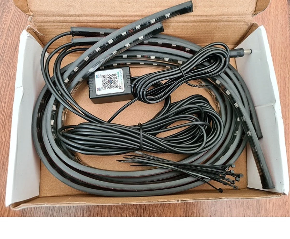 Merkloos Auto Led Verlichting - Underglow Led Strip Licht -Mobiele App - 12V - Afbeelding 3