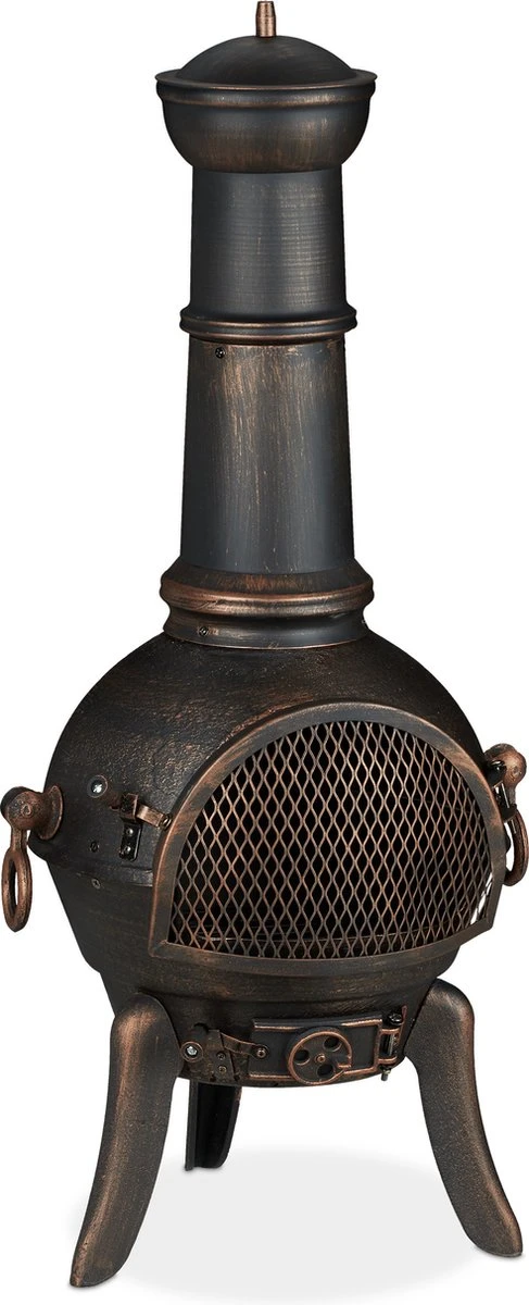 Relaxdays Tuinhaard Groot - Terrashaard - Vuurhaard - Tuinkachel - Terraskachel - Buiten - Afbeelding 4