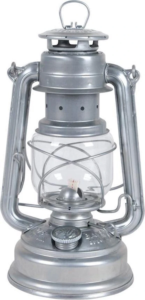 Feuerhand Olielamp / Stormlantaarn - 26 Cm - Verzinkt - Zilver - Afbeelding 2