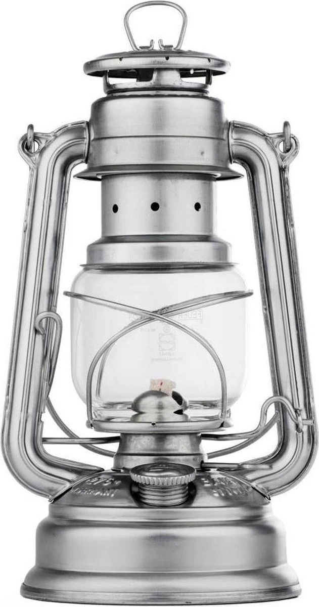Feuerhand Olielamp / Stormlantaarn - 26 Cm - Verzinkt - Zilver