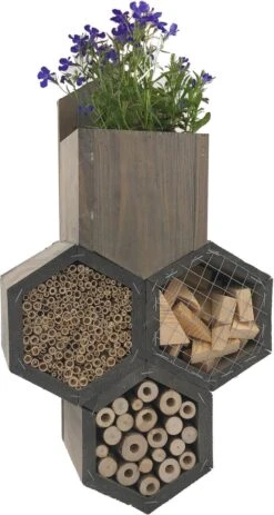 GARDEN SPIRIT Bijenhotel Met Bloempot 33 X 23 X 11 - Insectenhotel