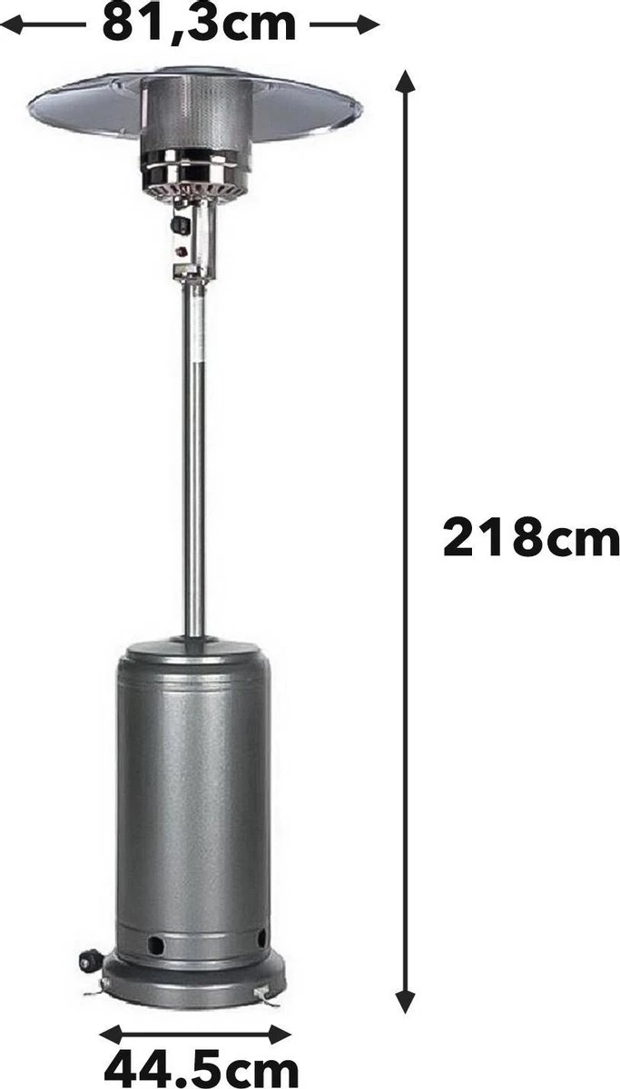 MaxxGarden Terrasverwarmer - Terrasverwarming Op Gas - Flameheather - Sfeerhaard - Verrijdbaar - 13000W - Incl. Hoes - Afbeelding 8