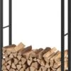 Stalen Brandhoutrek Houtopslag Zwart 100x150x25 Cm