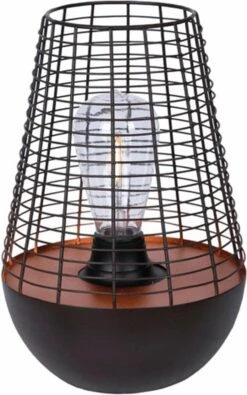 Luxform Chelsea - Tuin Tafellamp - Oplaadbare USB LED Lamp - Koper