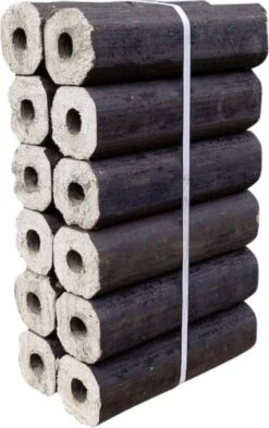PINI KAY Hardhouten Briketten - 12 Stuks - 10 Kg.