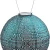 Lumiz Solar Buitenlampion Bazaar Rond - Solar Tuinverlichting - 30 Cm - Zeeblauw