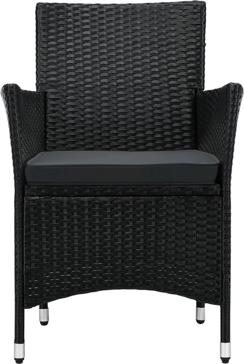 Polyrotan Balkonset - Bayamo - 3-delig - Zwart - Afbeelding 5