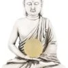 Boeddha Met Verlichting - 6 X 11,5 X 23,5 Cm - Tuindecoratie - Buddha