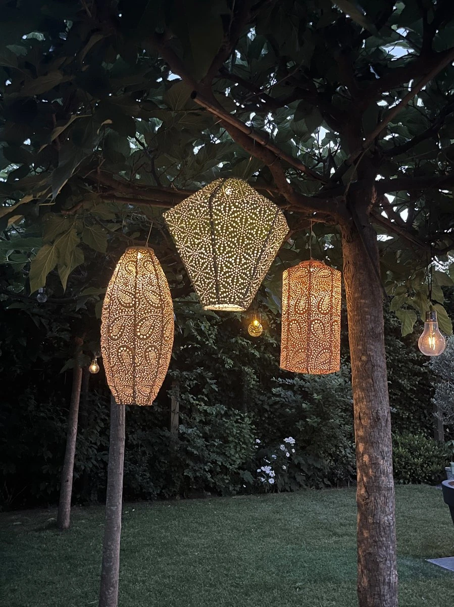 Lumiz Solar Buitenlampion Sashiko Diamond - Solar Tuinverlichting - 28 Cm - Licht Groen - Afbeelding 14