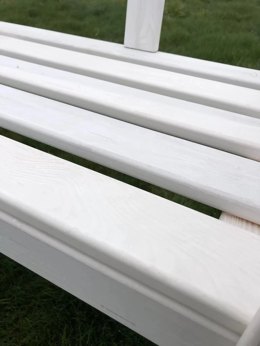 SenS-Line Friesen Tuinbank - Hout - Wit - Afbeelding 12