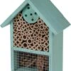 Merkloos Blauw Insectenhotel 20 Cm - Hotel/huisje Voor Insecten - Bijenhuis/vlinderhuis