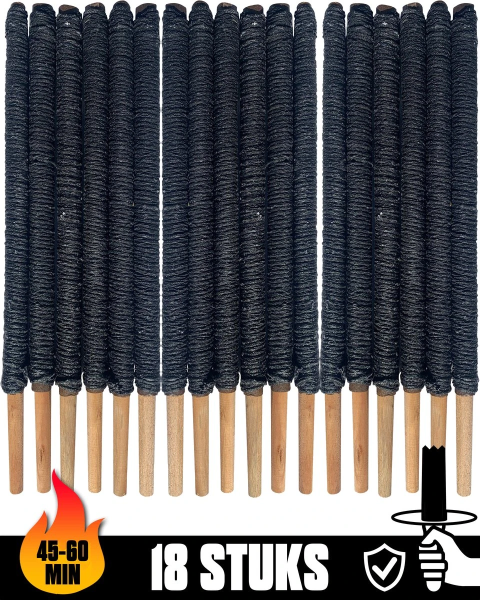 Merkloos Fakkels Voor Optocht - 18 Stuks